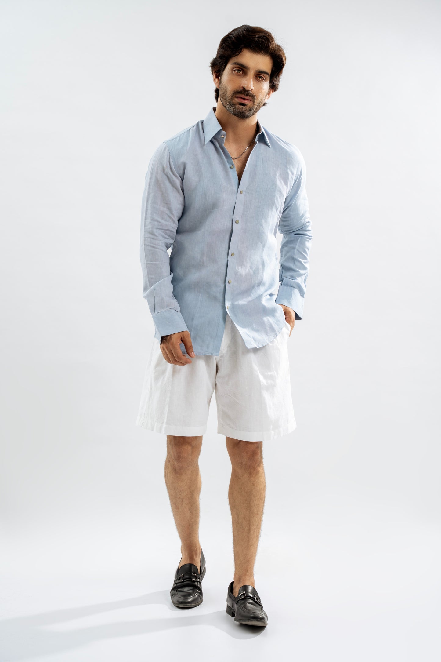 Sky Blue Relaxed Fit Shirt