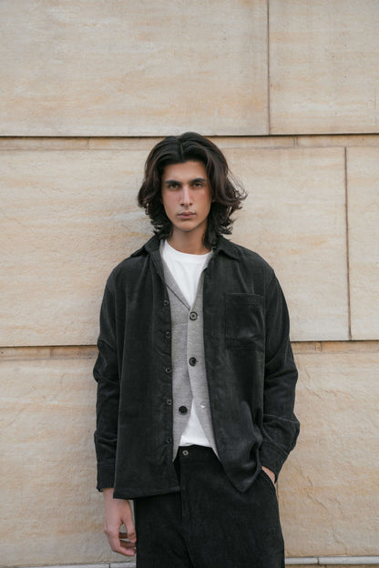 Black Corduroy Coordset