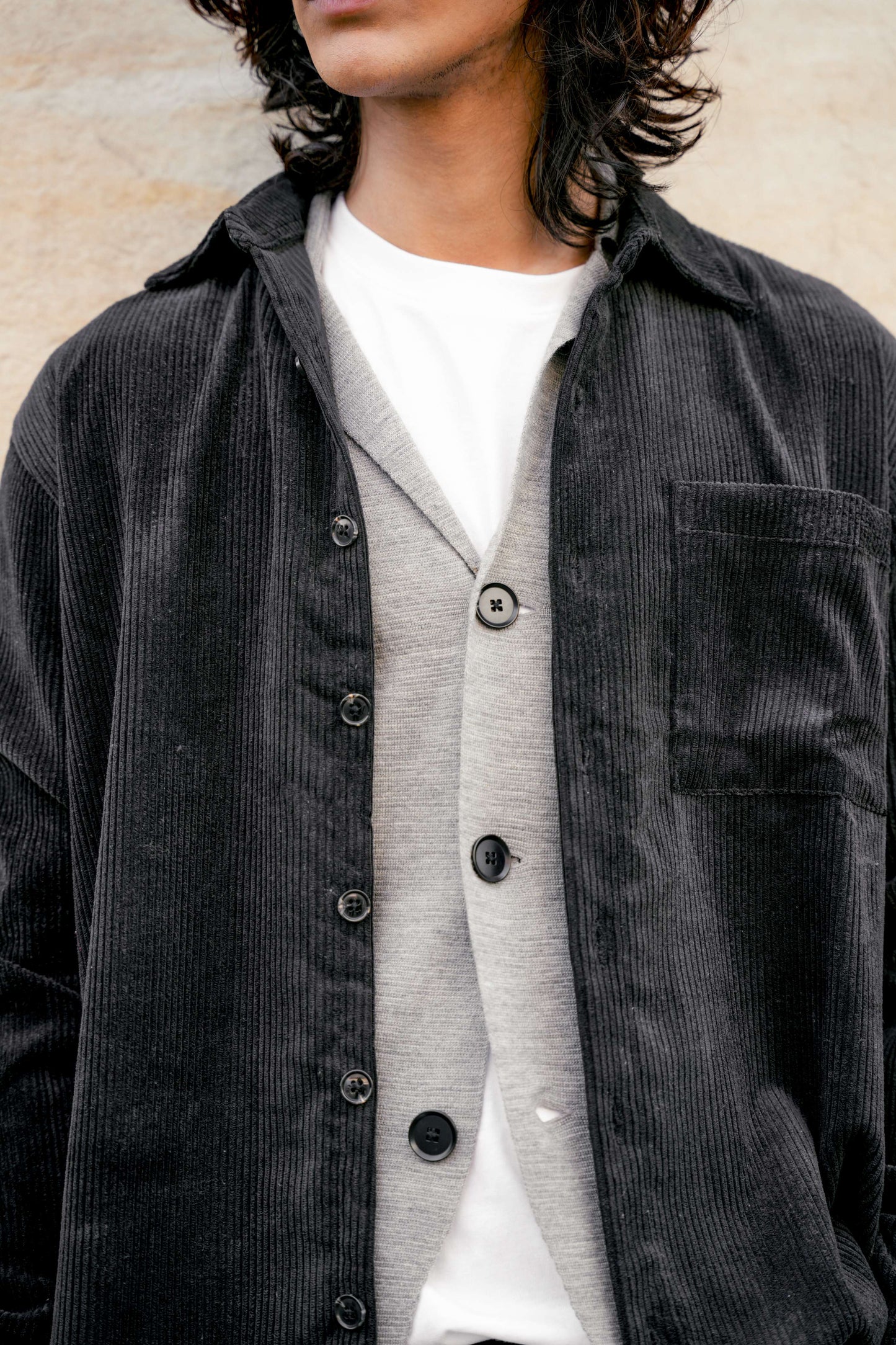 Black Corduroy Shirt