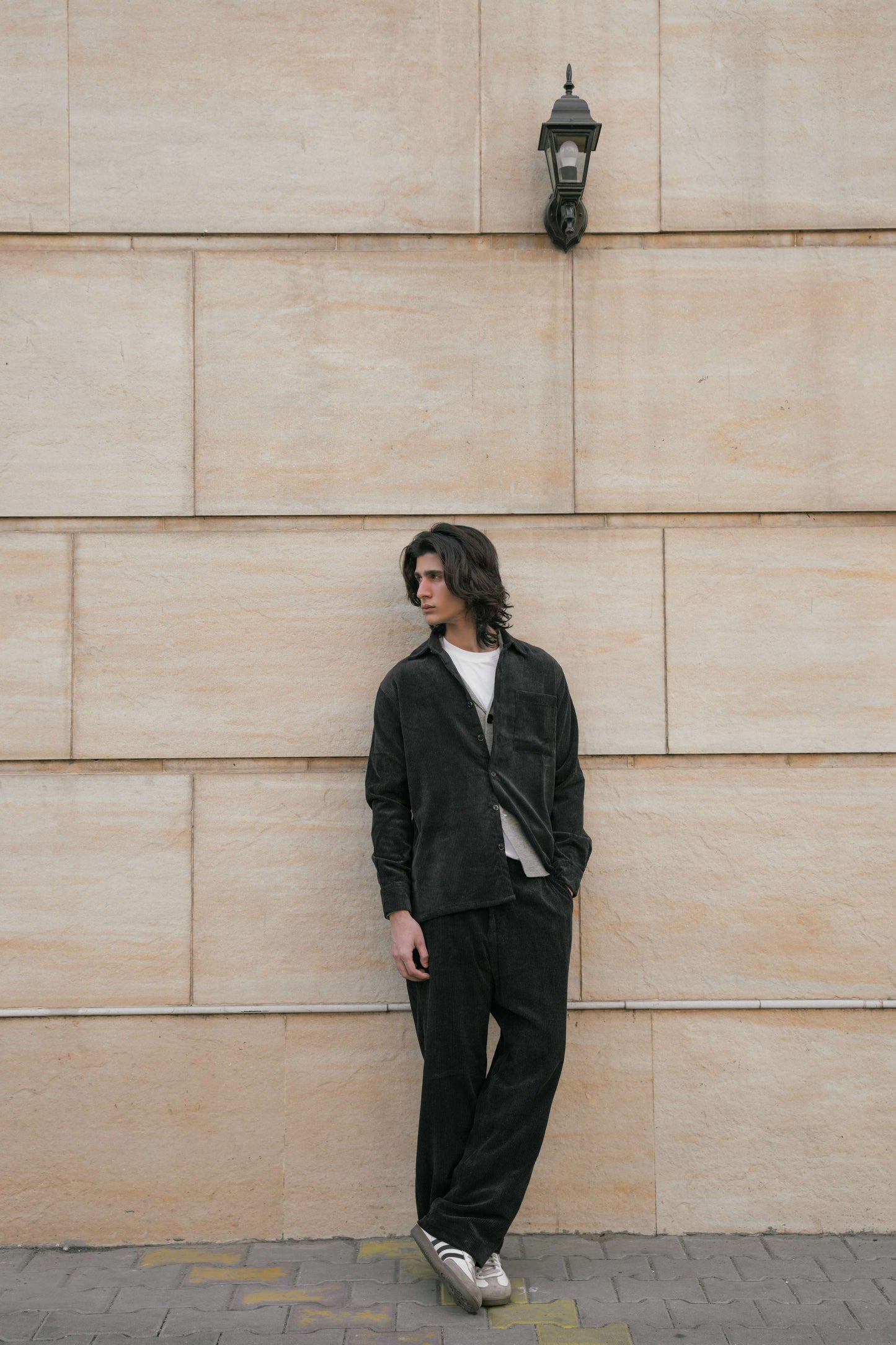 Black Corduroy Coordset