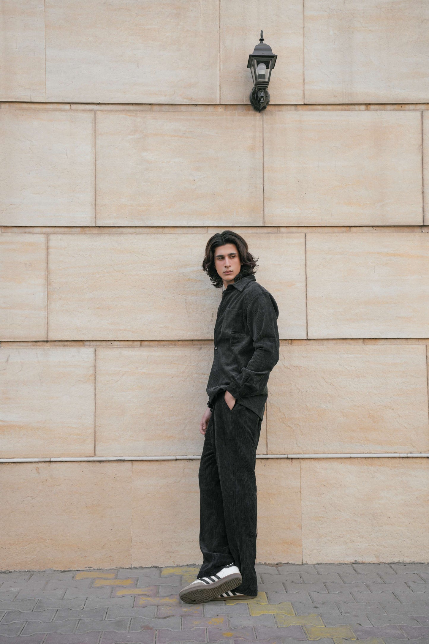 Black Corduroy Coordset