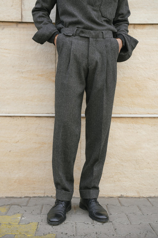 Herringbone Wool Pant