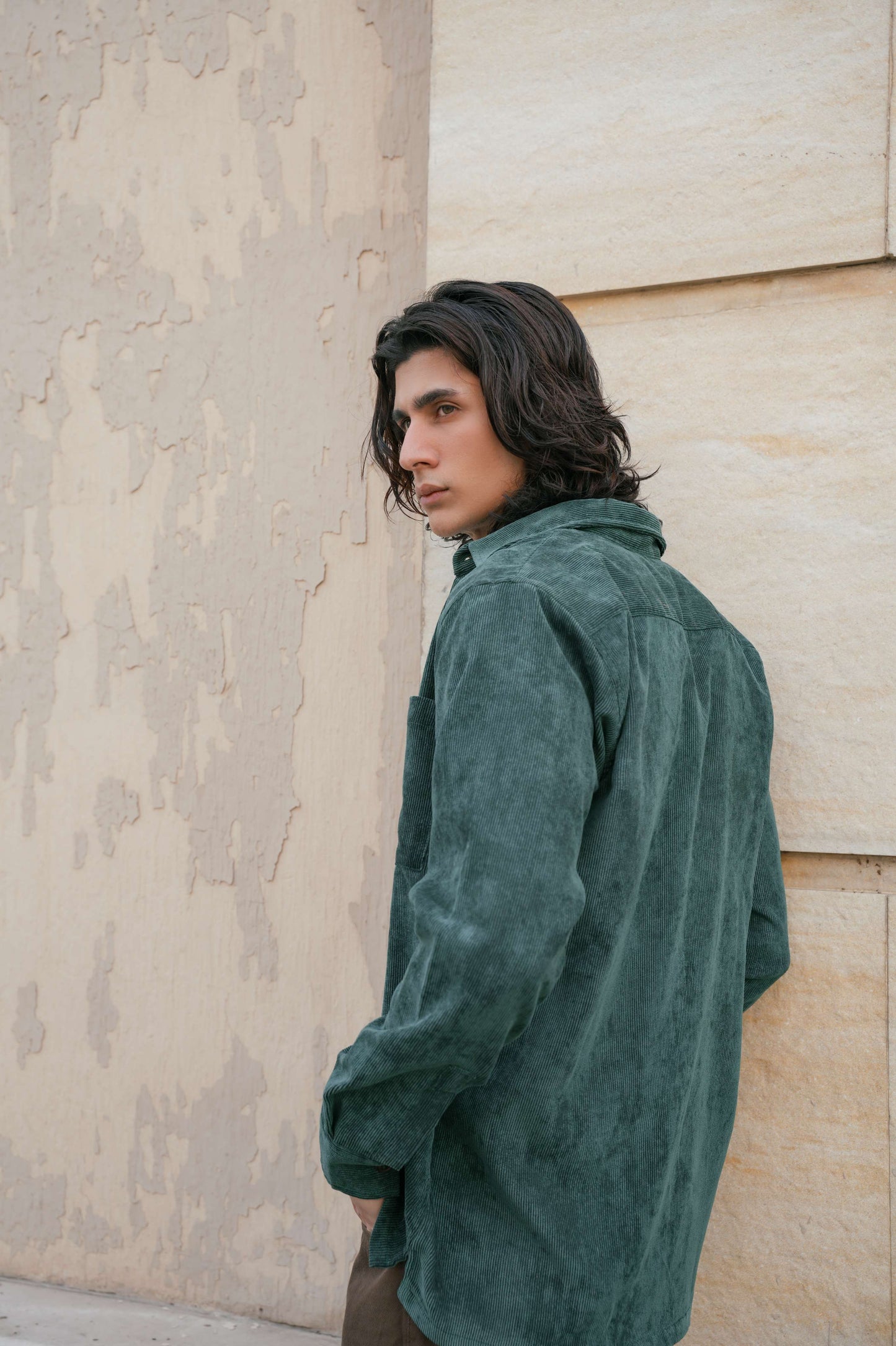 Emerald Corduroy Shirt