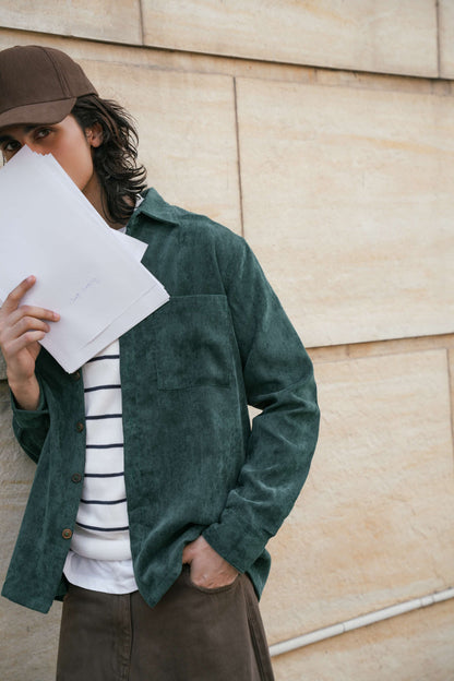 Emerald Corduroy Shirt