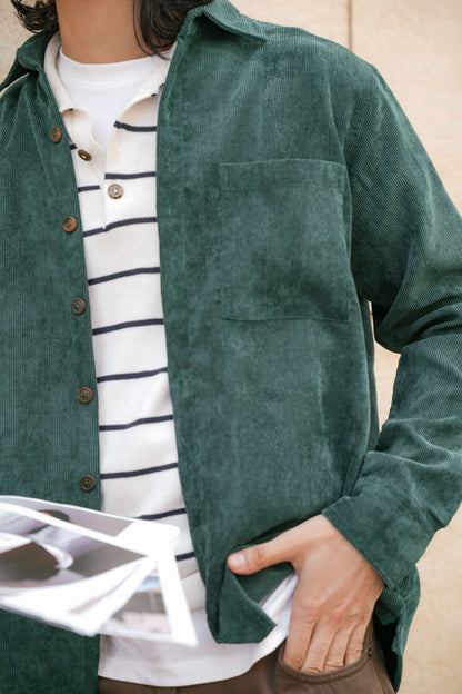 Emerald Corduroy Shirt