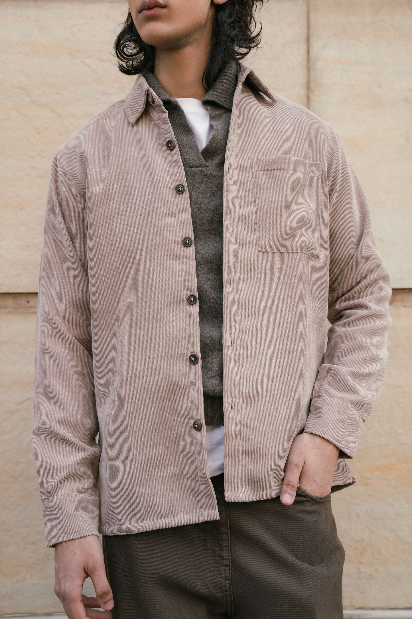 Black Corduroy Shirt