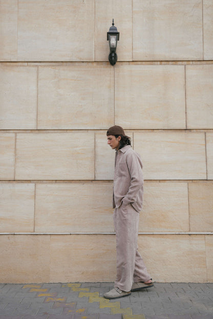 Beige Corduroy Trousers