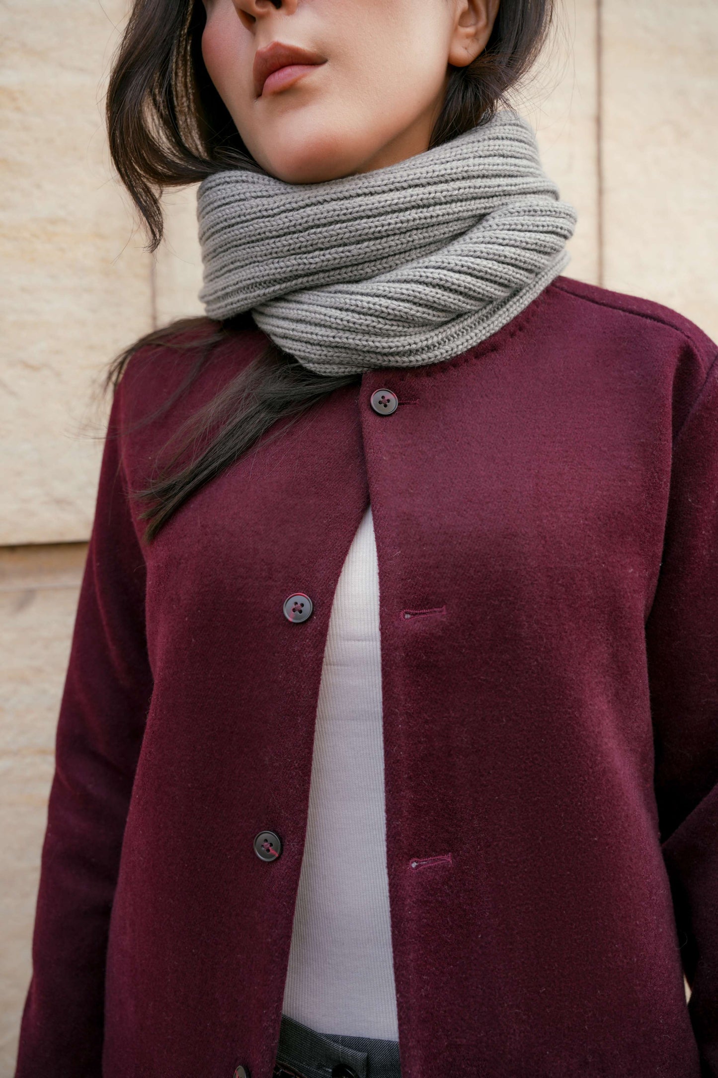 Burgundy Wool Sweater
