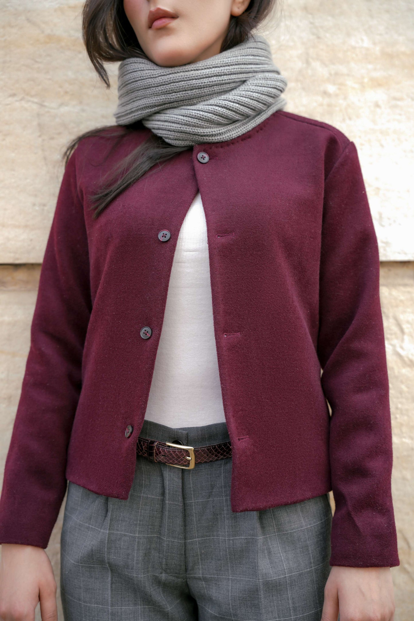 Burgundy Wool Sweater