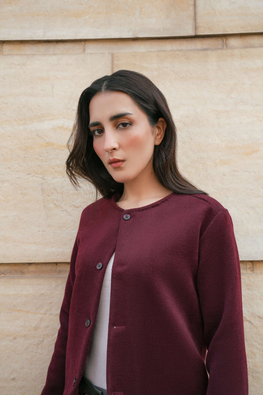 Burgundy Wool Sweater