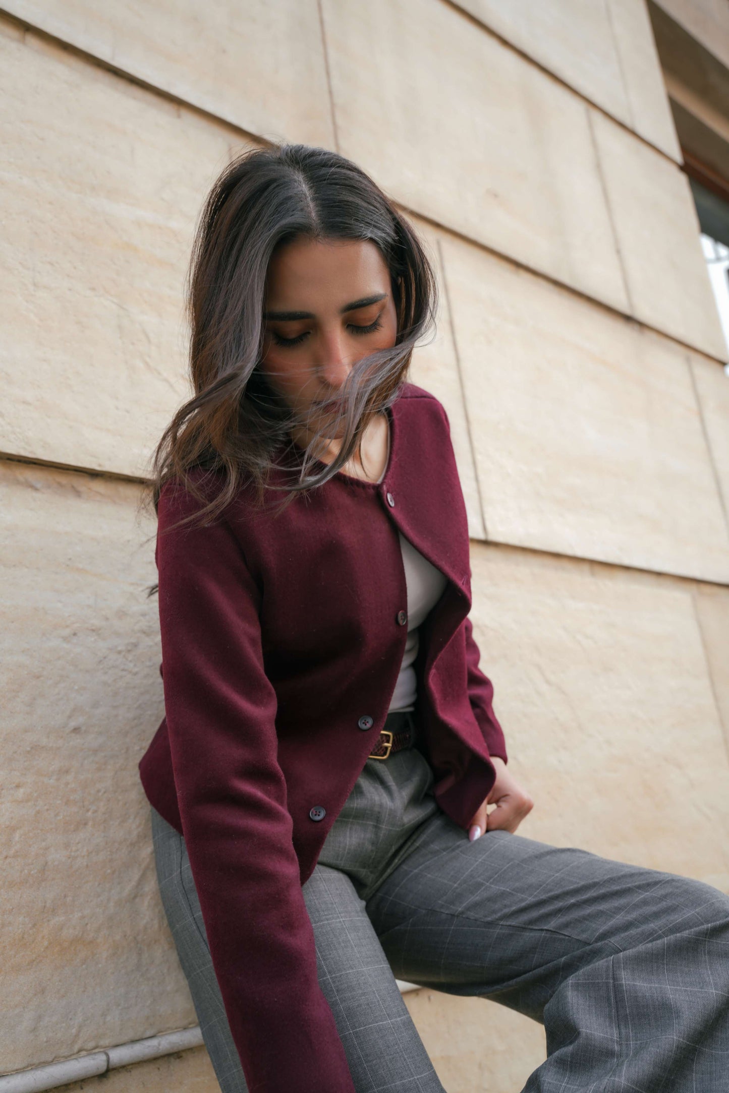 Burgundy Wool Sweater
