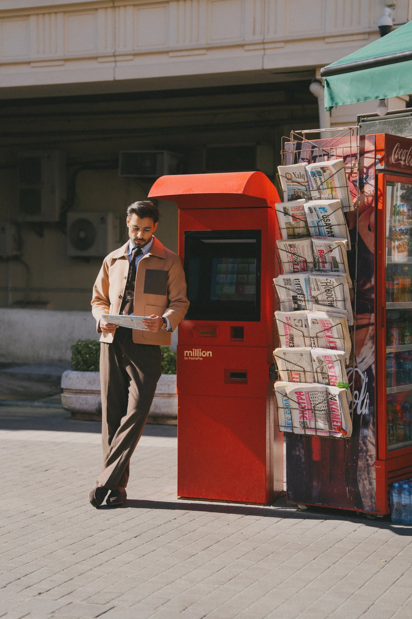 Tan Contrast-Pocket shacket