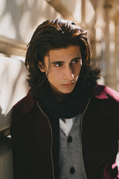 Burgundy wool jacket