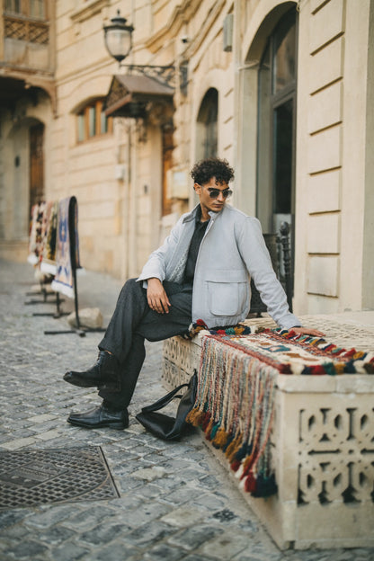 Grey Metropolitan Wool Jacket