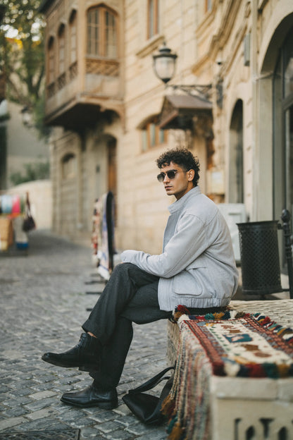 Grey Metropolitan Wool Jacket