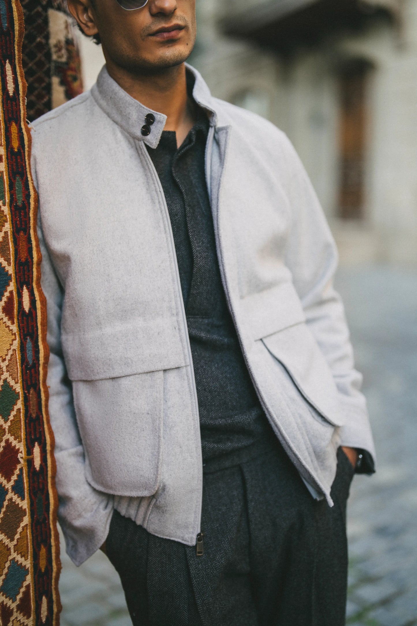 Grey Metropolitan Wool Jacket
