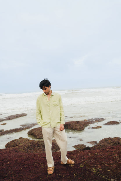 Lime Green Button Down Shirt