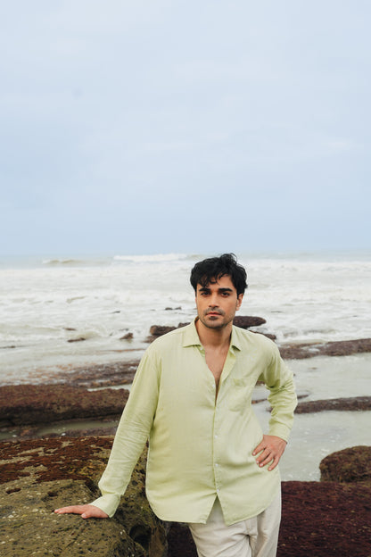 Lime Green Button Down Shirt