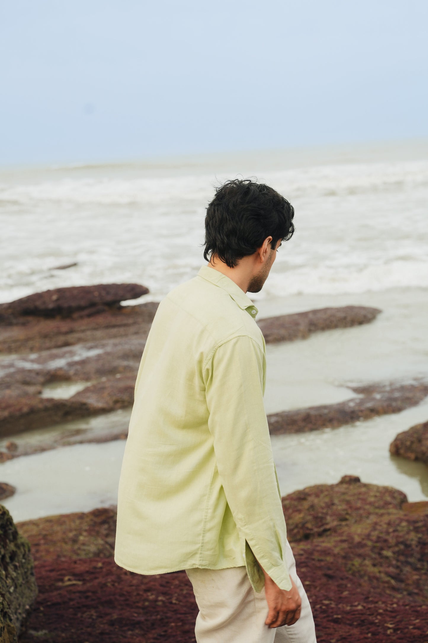 Lime Green Button Down Shirt