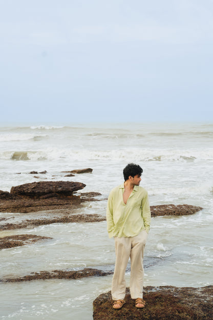Lime Green Button Down Shirt