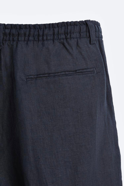Straight fit linen trouser