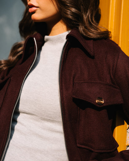 Burgundy Jacket WOOL