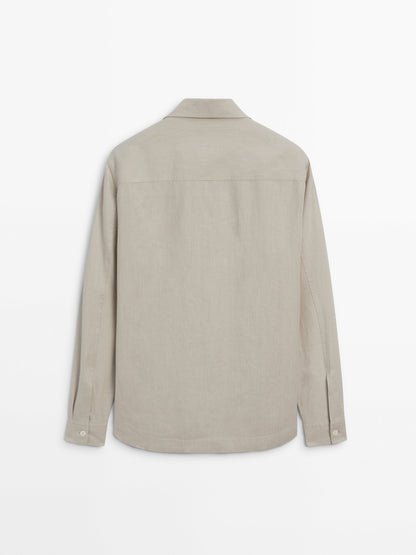 Summer Linen Blend Overshirt