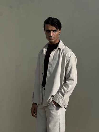 Beige hail Corduroy Shirt