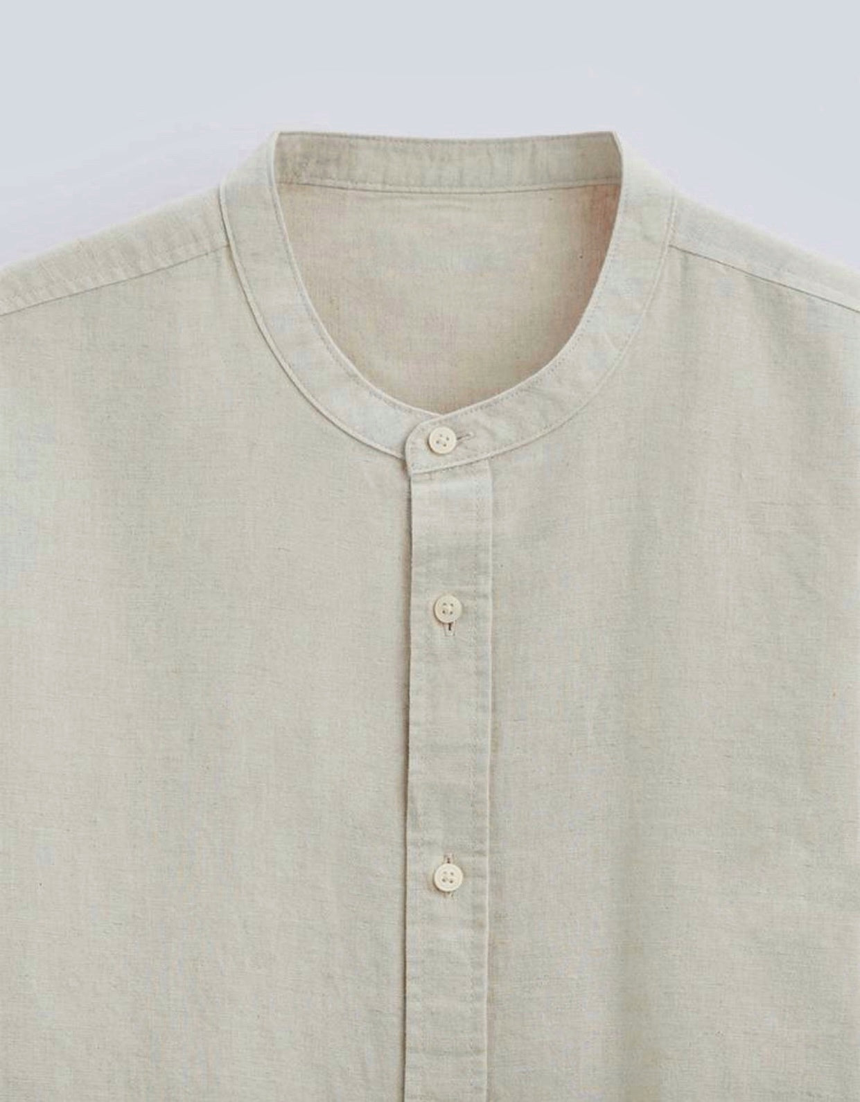 Crew neck Linen Shirt