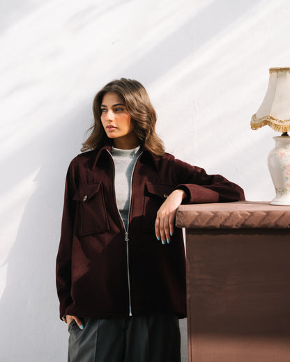 Burgundy Jacket WOOL