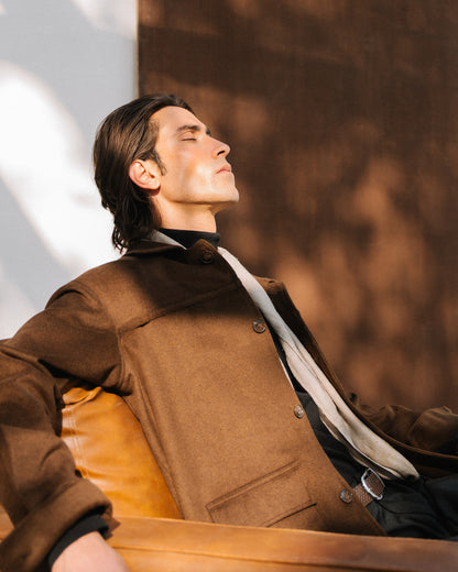 Brown jacket mens