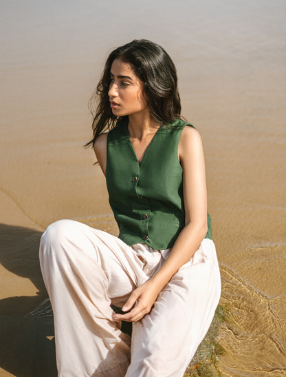 Olive Green Top