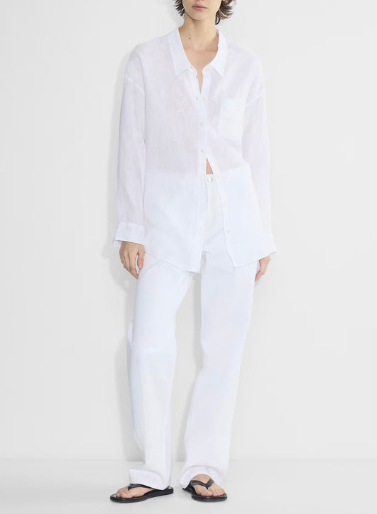 All-Day White Linen Coordset