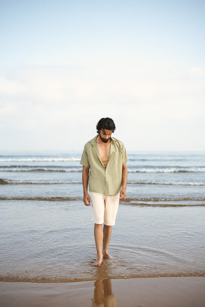 Sea Sage Button Down Half Sleeve