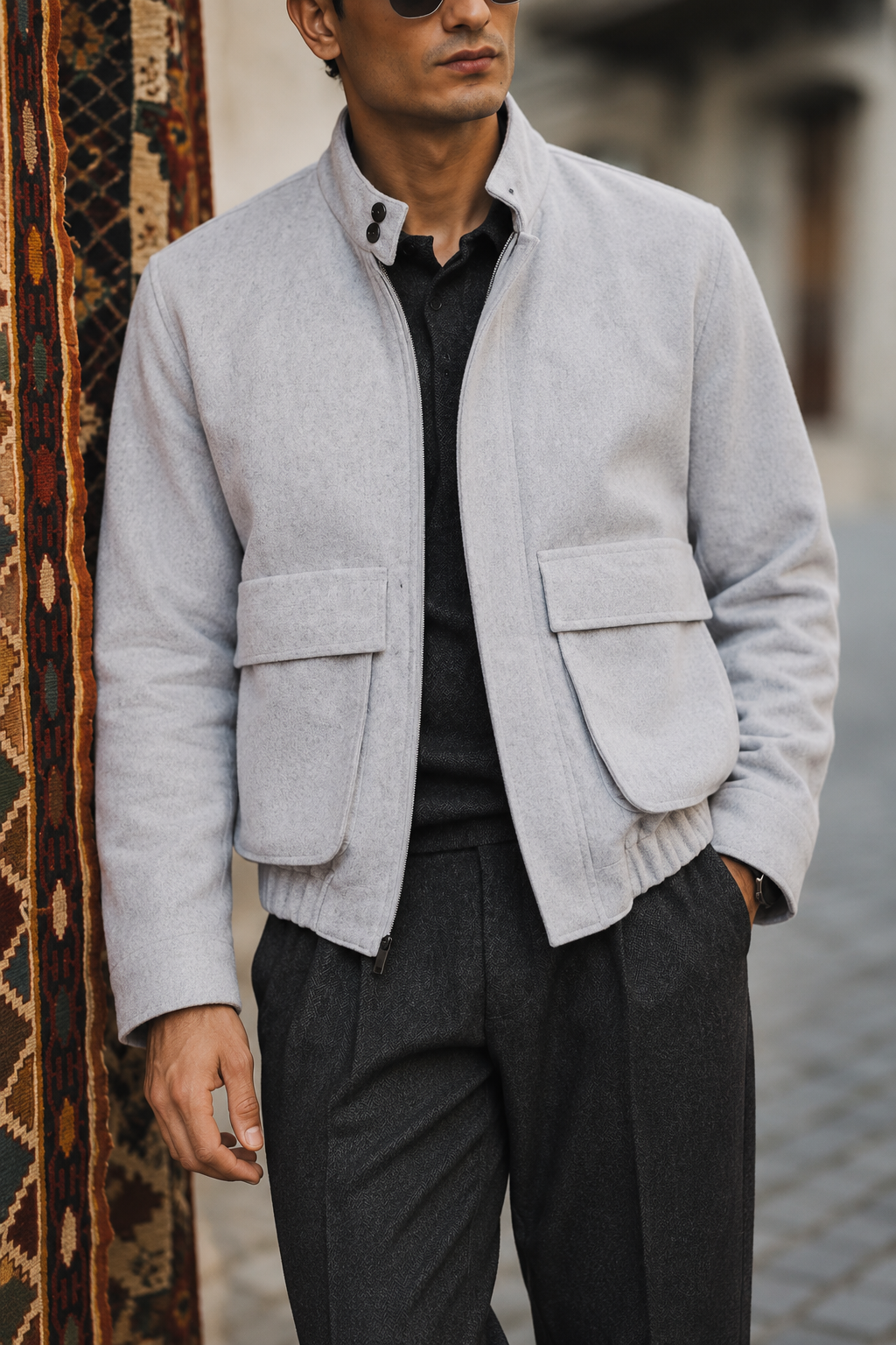 Grey Metropolitan Wool Jacket