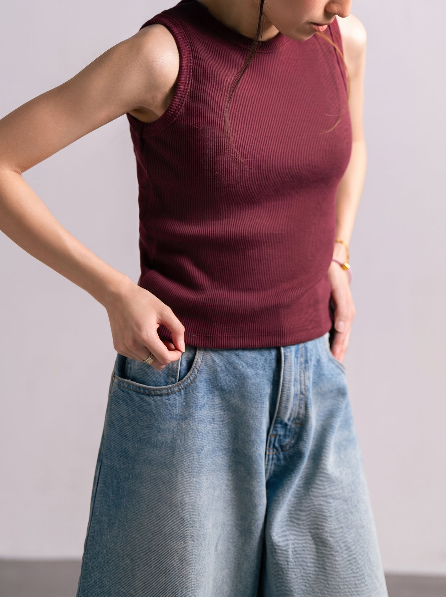 BURGUNDY TANK GIRLS