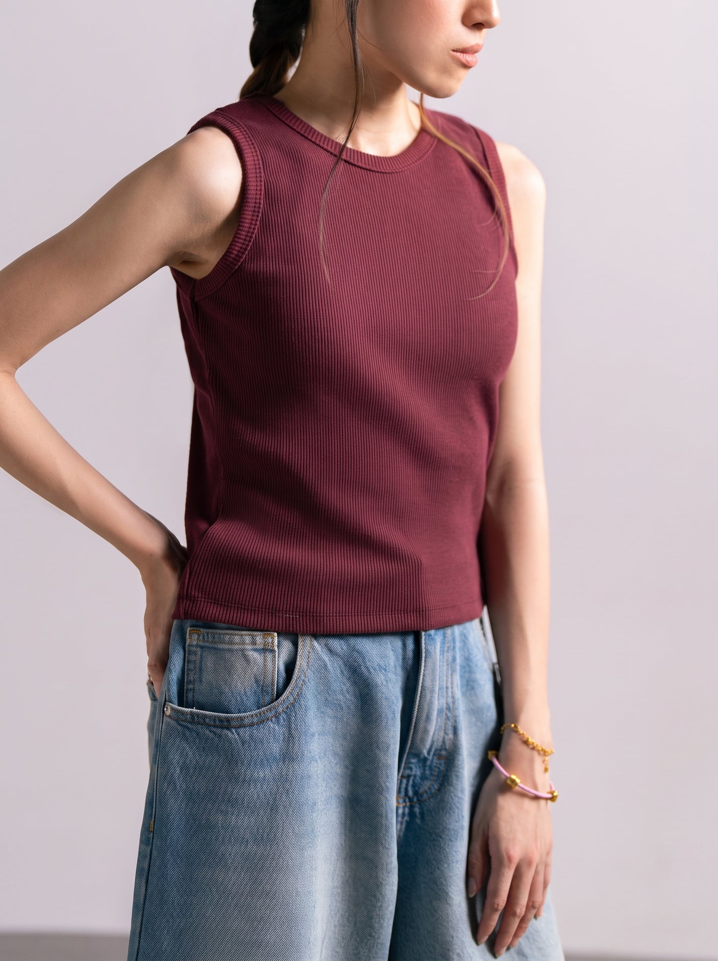 BURGUNDY TANK GIRLS
