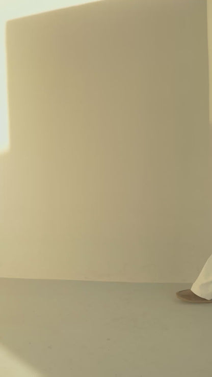 Brown Linen Polo Shirt